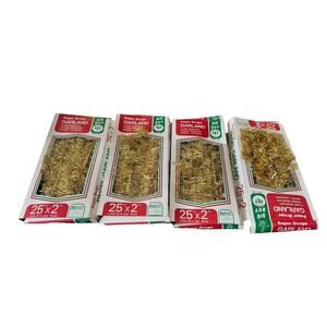 4 Vintage Woolworth Woolco Gold Tinsel Garland 25ft Super Drape Christmas Decor